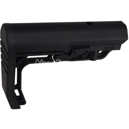 E&C BMSMIL Style Minimalist Retractable Stock Suitable For AR M4 M16 Series AEG Rifles Airsoft Black