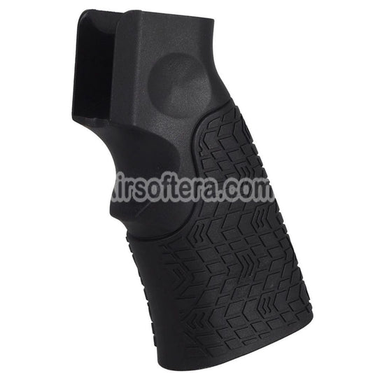 E&C Polymer DD Style Motor Grip Suitable For M4 M16 Series AEG Rifles Airsoft Black