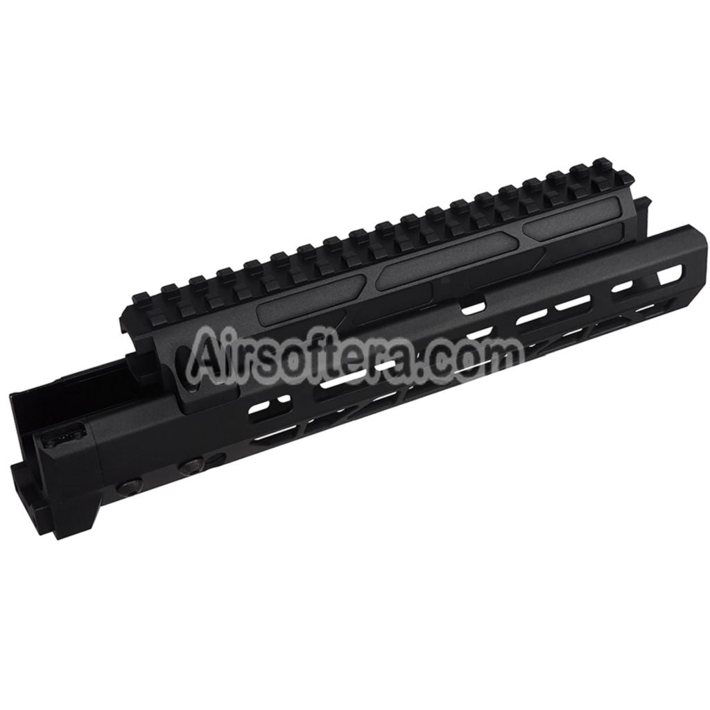 5KU 10.1 Inches MMS Style M-Lok Handguard Rail System For CYMA AKM AK74 AK105 Series AEG Rifles Airsoft Black
