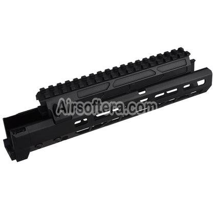 5KU 10.1 Inches MMS Style M-Lok Handguard Rail System For CYMA AKM AK74 AK105 Series AEG Rifles Airsoft Black