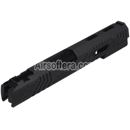 5KU CNC Aluminum Limcat WildCat Slide For Tokyo Marui Hi Capa M1911 Series GBB Pistols Airsoft Black - AirsoftEra