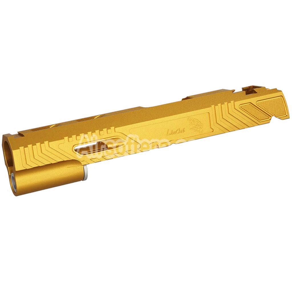 5KU CNC Aluminum Limcat WildCat Slide For Tokyo Marui Hi Capa M1911 Series GBB Pistols Airsoft Gold - AirsoftEra