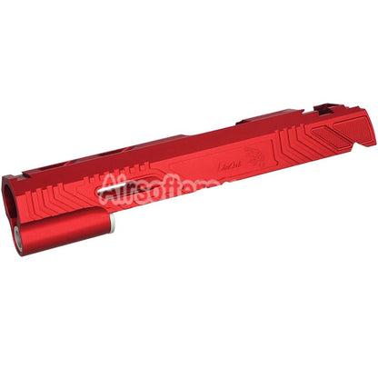 5KU CNC Aluminum Limcat WildCat Slide For Tokyo Marui Hi Capa M1911 Series GBB Pistols Airsoft Red - AirsoftEra
