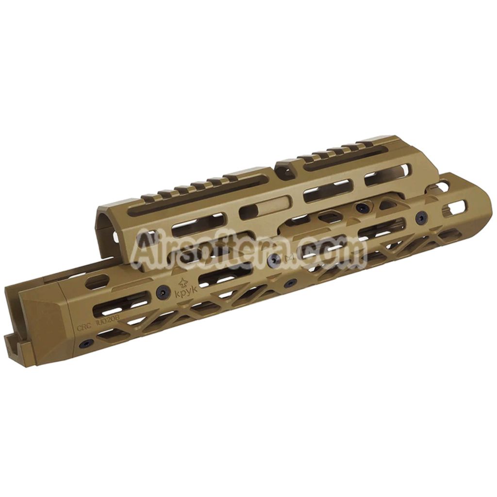 5KU KPYK CRC 1U020B Style 290mm Medium-Length M-LOK Upper Lower Handguard Rail System For Tokyo Marui AKM AK105 AKS-74U Series GBB Rifles Airsoft
