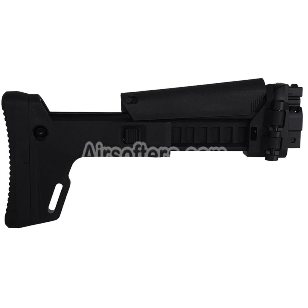 5KU ACR Style 7-Positions Side Folding Retractable Stock For Archwick B&T APC9-K Series GBB SMG Rifles Airsoft Black - AirsoftEra