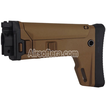 5KU ACR Style 7-Positions Side Folding Retractable Stock For Archwick B&T APC9-K Series GBB SMG Rifles Airsoft Tan - AirsoftEra