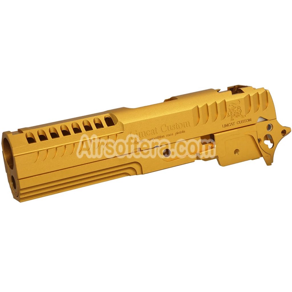 5KU CNC Aluminum LimCat Custom Style Middle Frame Slide Set Suitable For Tokyo Marui Hi-Capa 4.3 Series GBB Pistols Airsoft - AirsoftEra