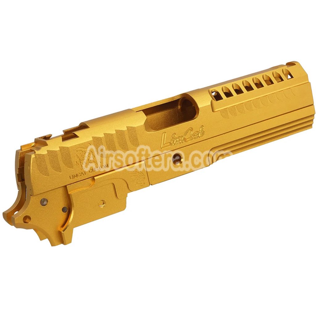 5KU CNC Aluminum LimCat Custom Style Middle Frame Slide Set Suitable For Tokyo Marui Hi-Capa 4.3 Series GBB Pistols Airsoft - AirsoftEra