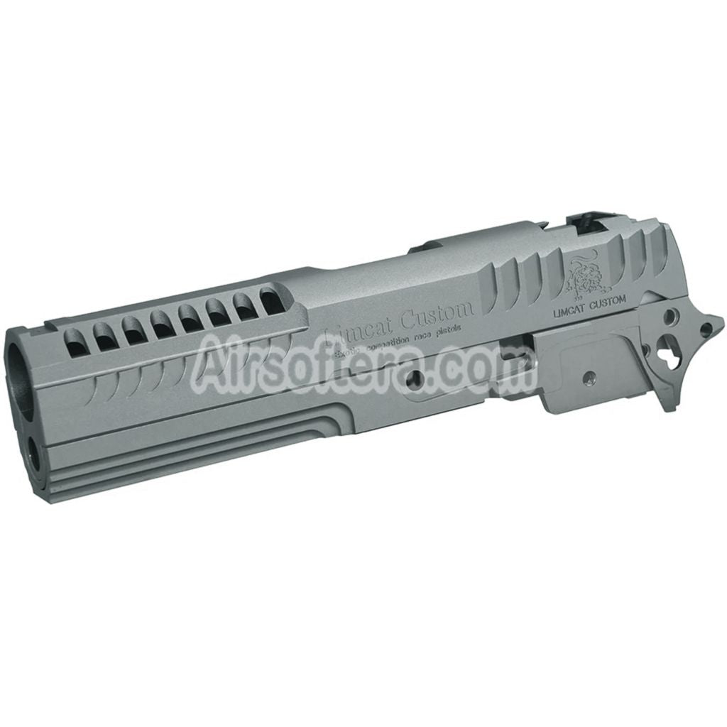5KU CNC Aluminum LimCat Custom Style Middle Frame Slide Set Suitable For Tokyo Marui Hi-Capa 4.3 Series GBB Pistols Airsoft - AirsoftEra