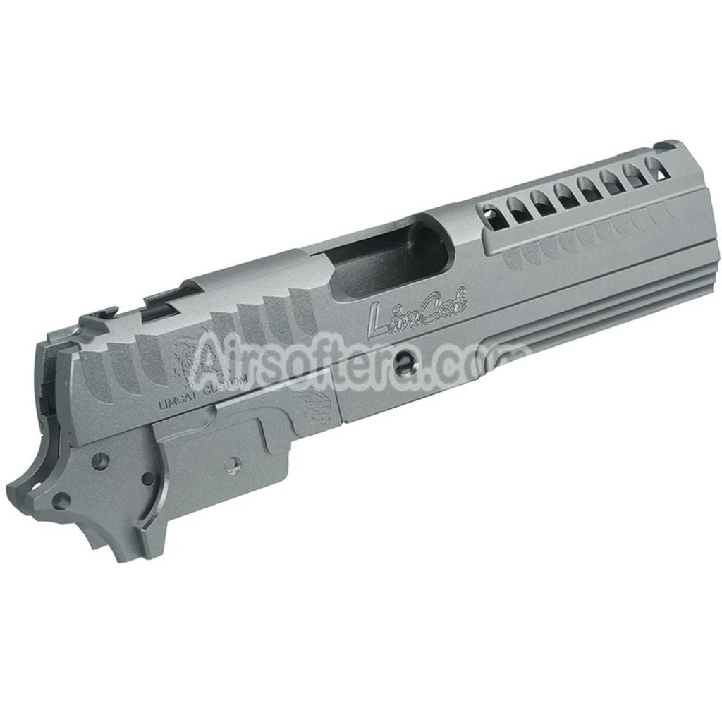 5KU CNC Aluminum LimCat Custom Style Middle Frame Slide Set Suitable For Tokyo Marui Hi-Capa 4.3 Series GBB Pistols Airsoft - AirsoftEra