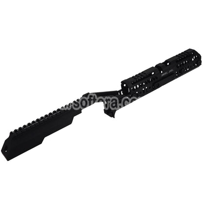 5KU SPORT-4 Style Handguard Rail System B33 Railed Dust Cover Set For Tokyo Marui AKM Series GBB Rifles Airsoft Black