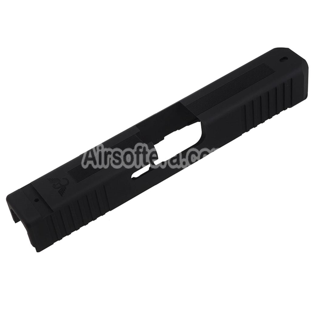 Bomber Airsoft CNC Aluminum Wilson Combat Style Slide Barrel Set For Tokyo Marui G19 Gen4 Series GBB Pistols Black - AirsoftEra