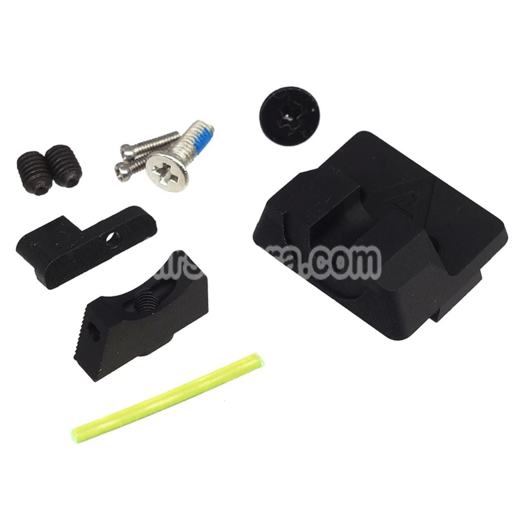 Bomber Airsoft CNC Aluminum Wilson Combat Style Slide Barrel Set For Tokyo Marui G19 Gen4 Series GBB Pistols Black - AirsoftEra