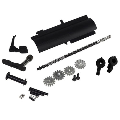 E&C SDMR Style Metal Body Upper Lower Receiver Suitable For E&C M110A1 HK417 Series AEG Rifles Airsoft Black