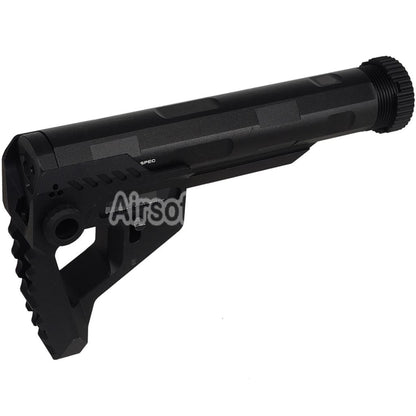 E&C Pit Style PDW Stock Suitable For AR M4 M16 Series AEG Rifles Airsoft Black