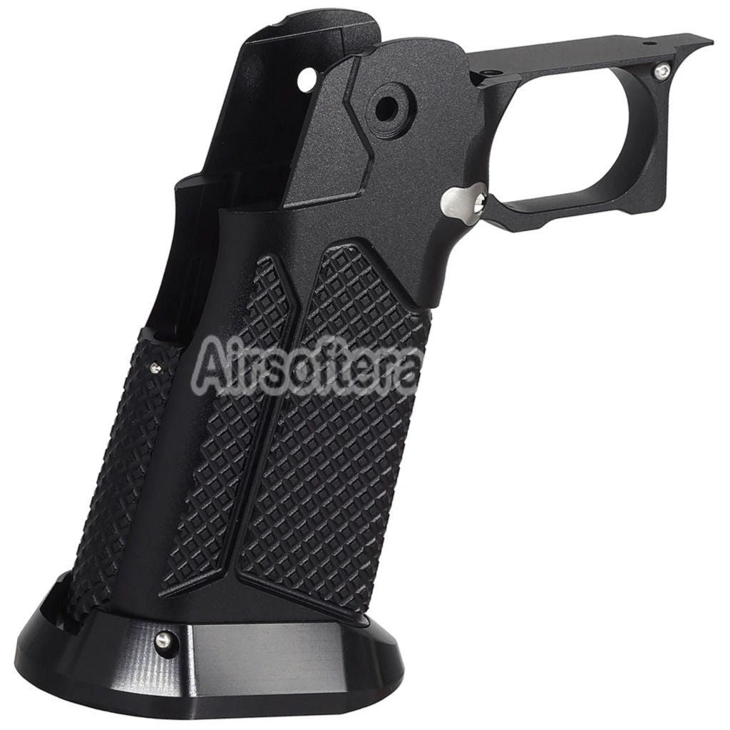 5KU CNC Aluminum Grip Type-10 For Tokyo Marui Hi-Capa 5.1 4.3 Series GBB Pistols Airsoft Black