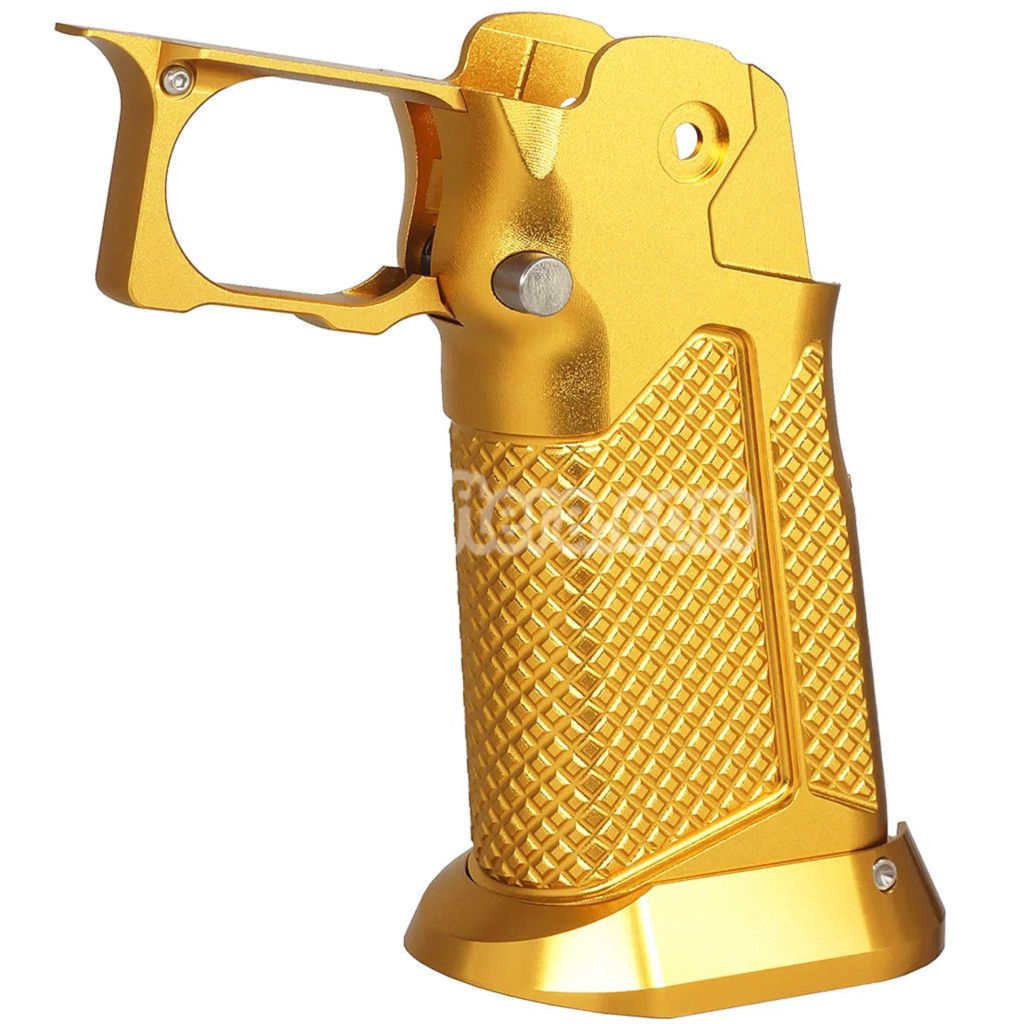 5KU CNC Aluminum Grip Type-10 For Tokyo Marui Hi-Capa 5.1 4.3 Series GBB Pistols Airsoft Gold
