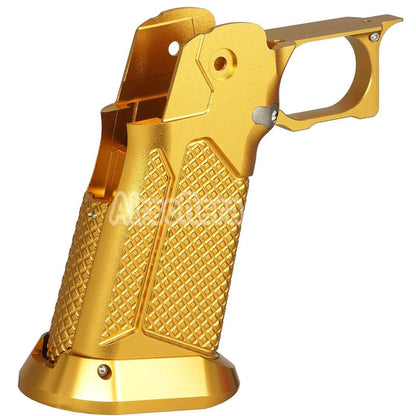 5KU CNC Aluminum Grip Type-10 For Tokyo Marui Hi-Capa 5.1 4.3 Series GBB Pistols Airsoft Gold