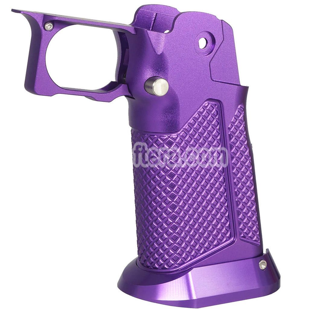 5KU CNC Aluminum Grip Type-10 For Tokyo Marui Hi-Capa 5.1 4.3 Series GBB Pistols Airsoft Purple