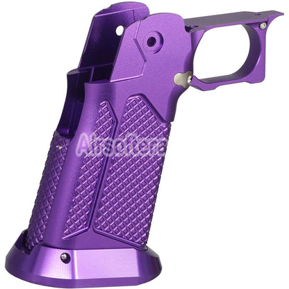 5KU CNC Aluminum Grip Type-10 For Tokyo Marui Hi-Capa 5.1 4.3 Series GBB Pistols Airsoft Purple