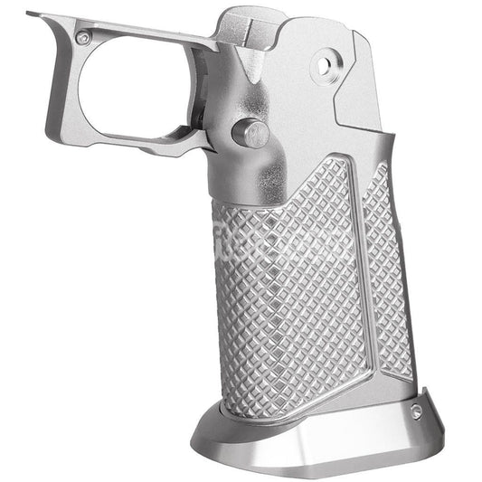 5KU CNC Aluminum Grip Type-10 For Tokyo Marui Hi-Capa 5.1 4.3 Series GBB Pistols Airsoft Silver
