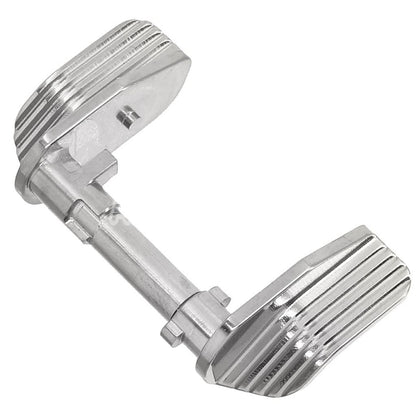 5KU CNC Stainless Steel Thumb Safety-Ambi Type-A For KJ Works ASG CZ Shadow2 Series GBB Pistols Airsoft Silver - AirsoftEra