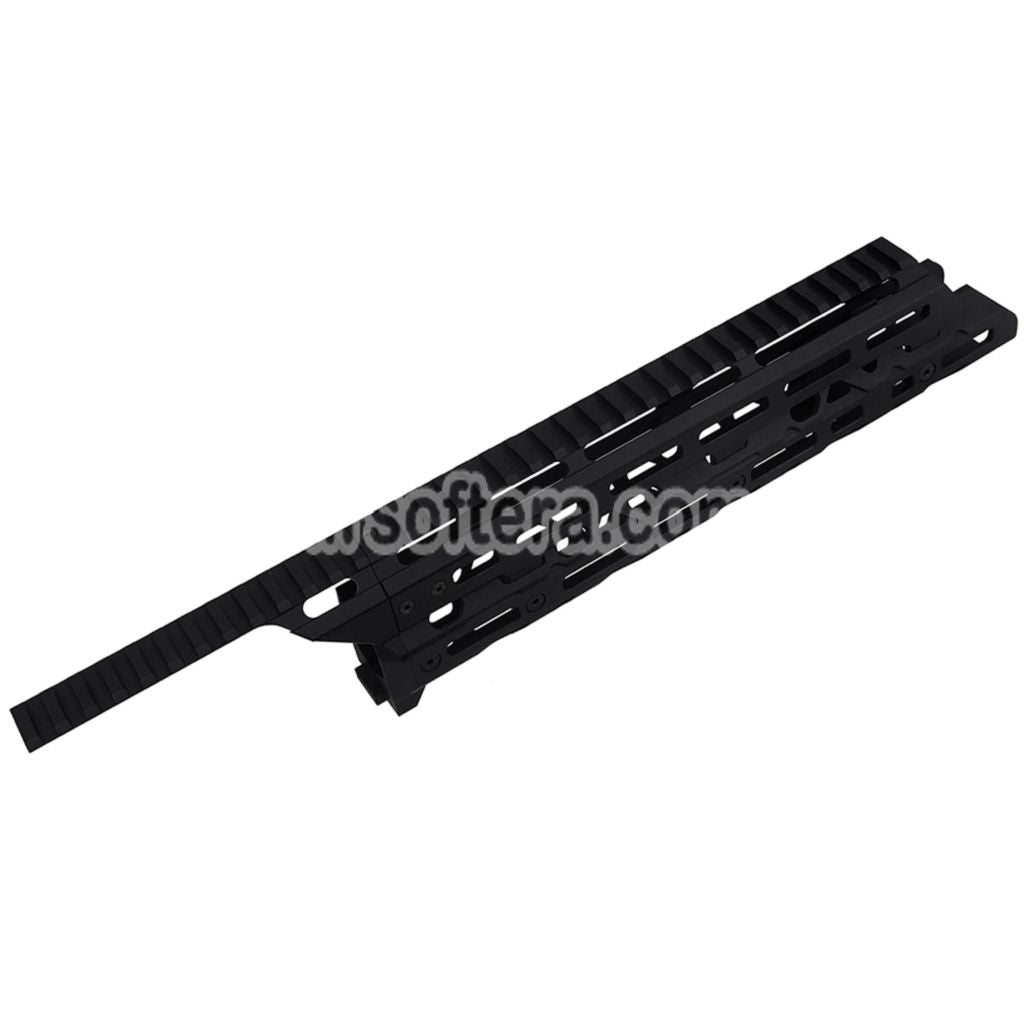 5KU Long Monolithic M-Lok Handguard Rail System For Tokyo Marui Saiga-12K Series Shotgun Airsoft Black