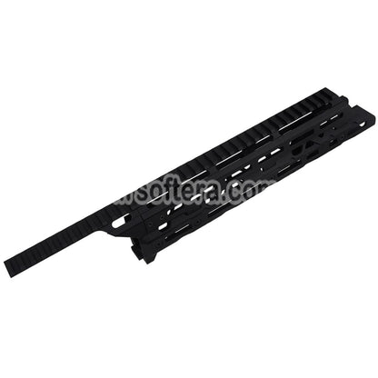 5KU Long Monolithic M-Lok Handguard Rail System For Tokyo Marui Saiga-12K Series Shotgun Airsoft Black