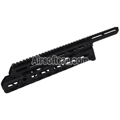 5KU Long Monolithic M-Lok Handguard Rail System For Tokyo Marui Saiga-12K Series Shotgun Airsoft Black