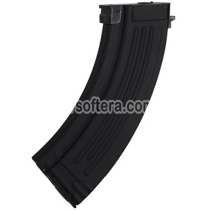 E&C 70rd Mid-Cap Magazine Suitable For AK Series AEG Rifles Airsoft Black - AirsoftEra