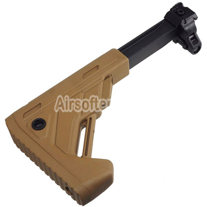 E&C 5-Positions Retractable Folding Stock Suitable For 20mm Picatinny Rail E&C SIG MPX MCX Series Rifles Airsoft