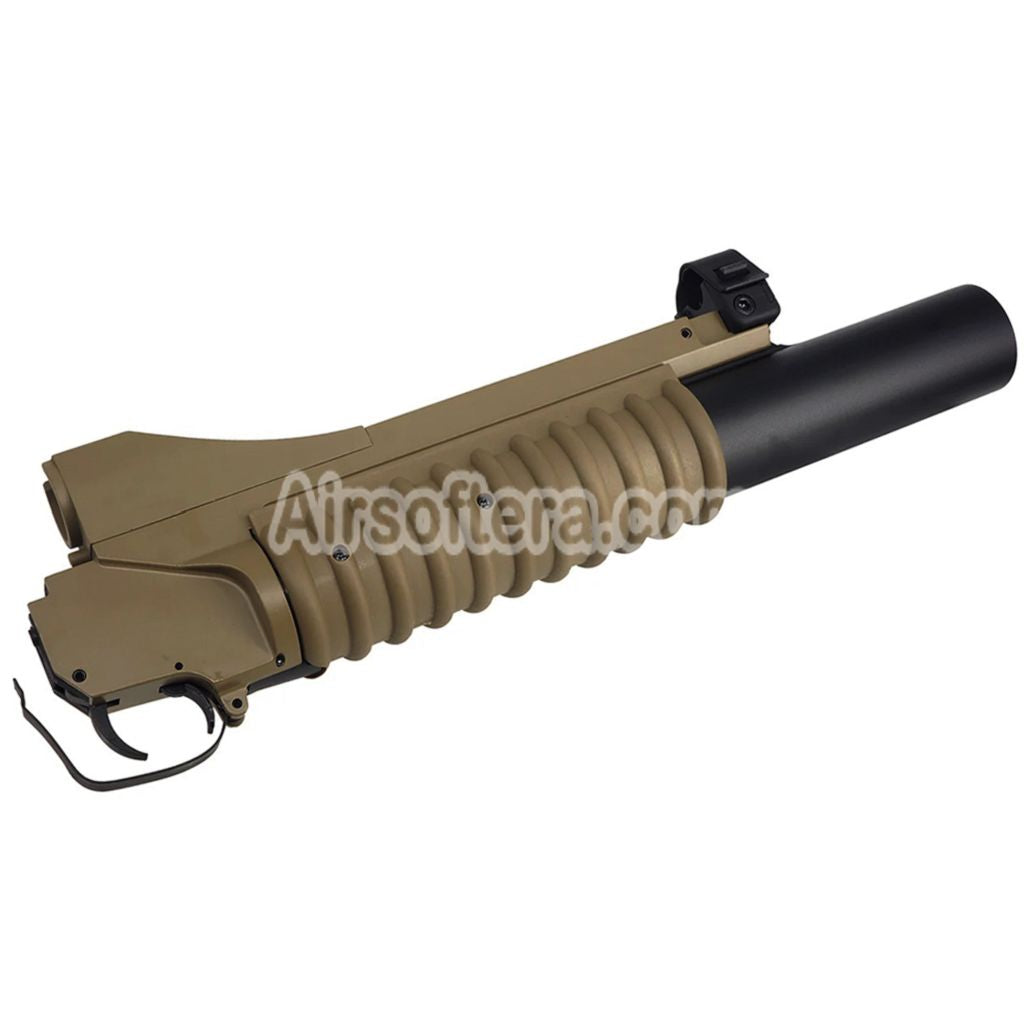 E&C 3in1 M203 Gas Powered 40mm Grenade Launcher (Long-Type) AEG Tan