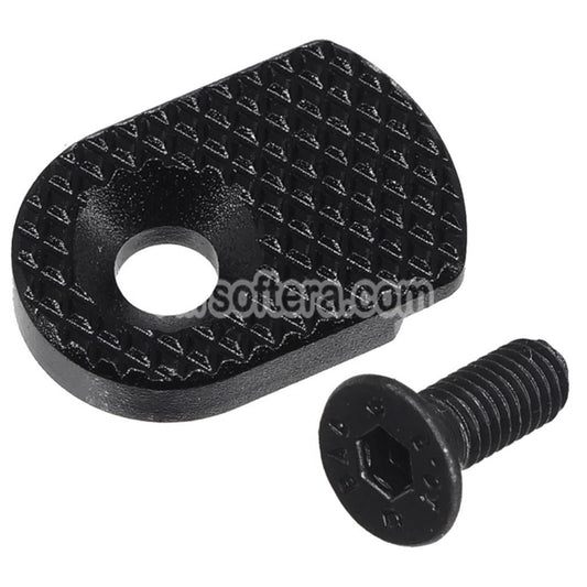 5KU CNC Aluminum Magazine Release Button Type-B For KJ Works ASG CZ Shadow2 TS2 Series GBB Pistols Airsoft Black