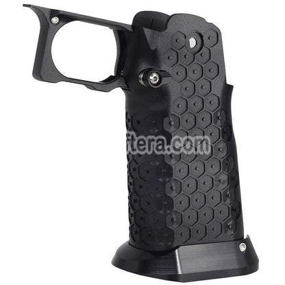 5KU CNC Aluminum Grip Type-12 For Tokyo Marui Hi-Capa 5.1 4.3 Series GBB Pistols Airsoft Black