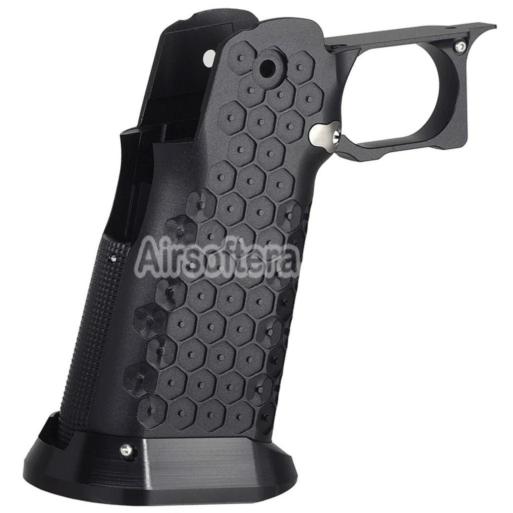 5KU CNC Aluminum Grip Type-12 For Tokyo Marui Hi-Capa 5.1 4.3 Series GBB Pistols Airsoft Black