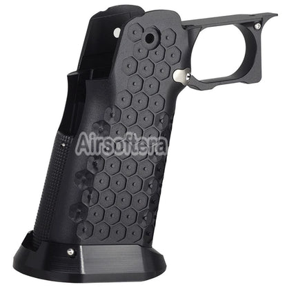 5KU CNC Aluminum Grip Type-12 For Tokyo Marui Hi-Capa 5.1 4.3 Series GBB Pistols Airsoft Black