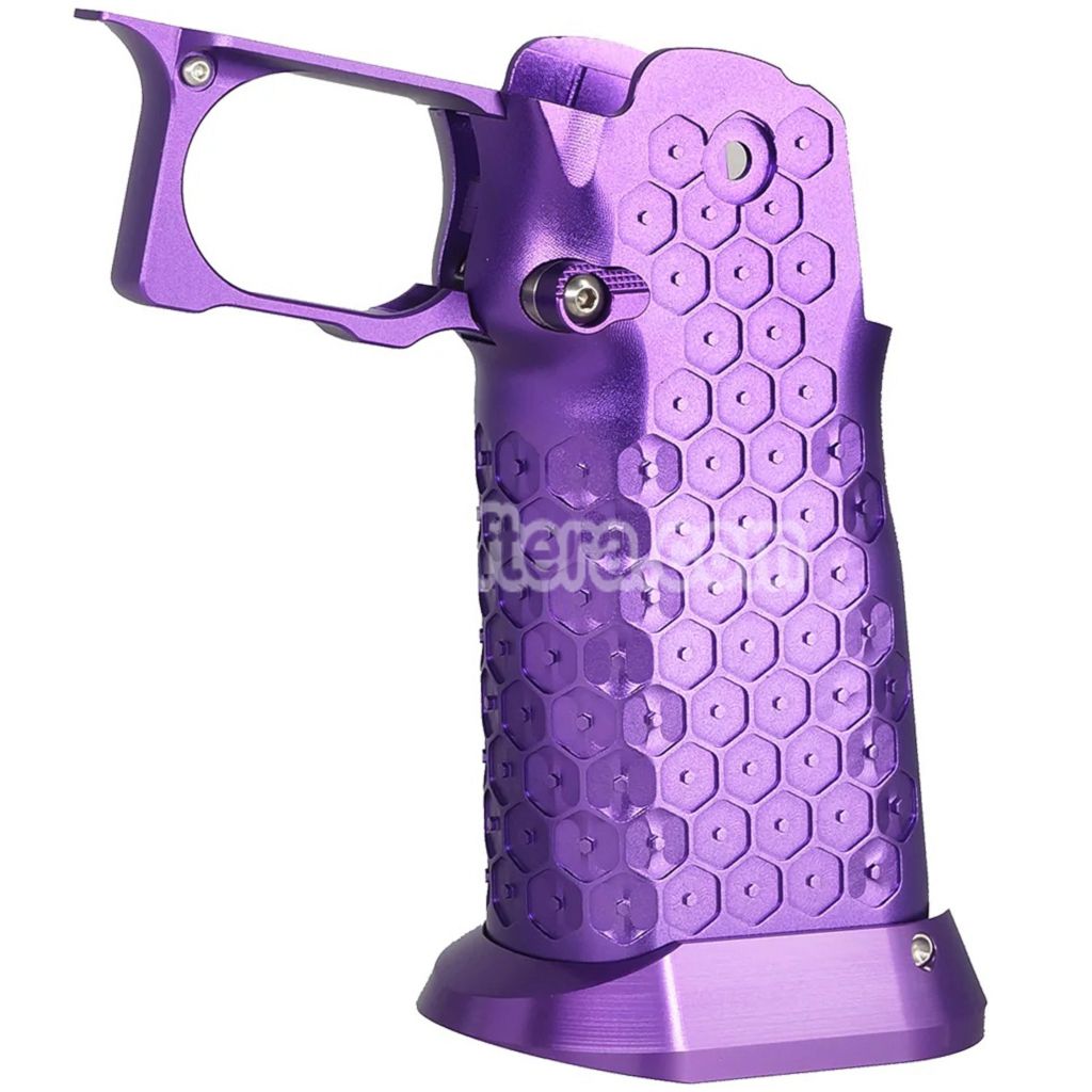 5KU CNC Aluminum Grip Type-12 For Tokyo Marui Hi-Capa 5.1 4.3 Series GBB Pistols Airsoft Purple