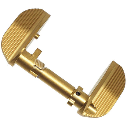 5KU CNC Stainless Steel Thumb Safety-Ambi Type-B For KJ Works ASG CZ Shadow2 Series GBB Pistols Airsoft Gold