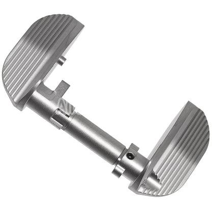 5KU CNC Stainless Steel Thumb Safety-Ambi Type-B For KJ Works ASG CZ Shadow2 Series GBB Pistols Airsoft Silver