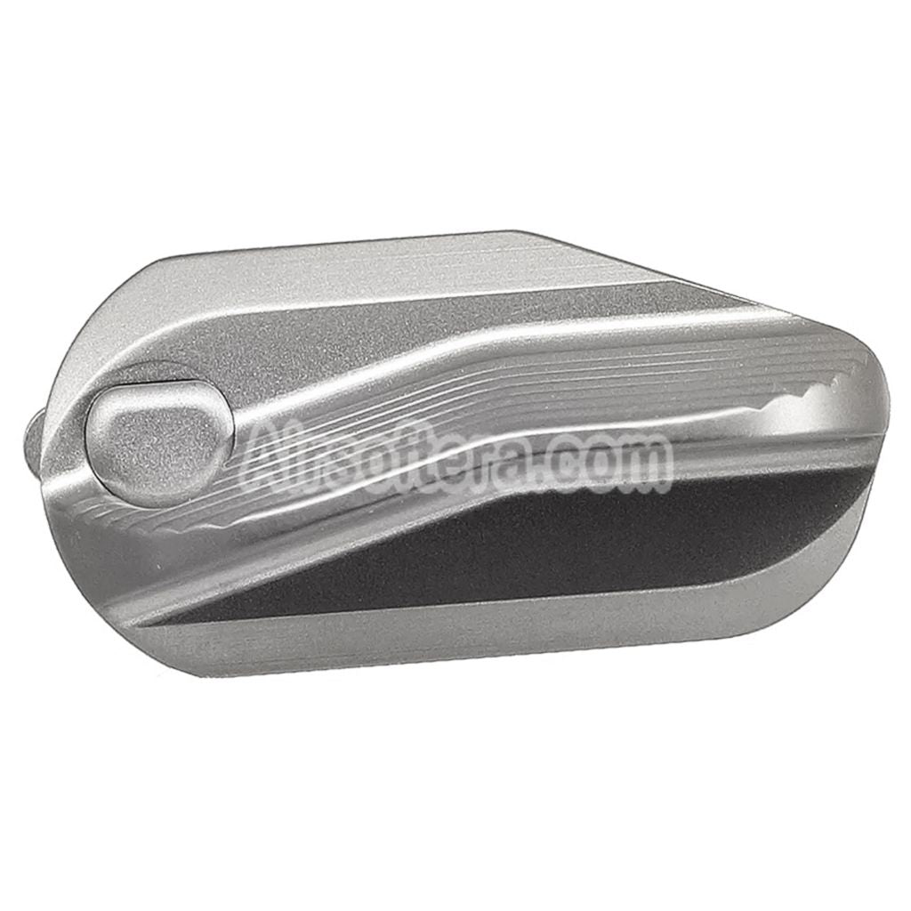5KU CNC Stainless Steel Thumb Safety-Ambi Type-B For KJ Works ASG CZ Shadow2 Series GBB Pistols Airsoft Silver