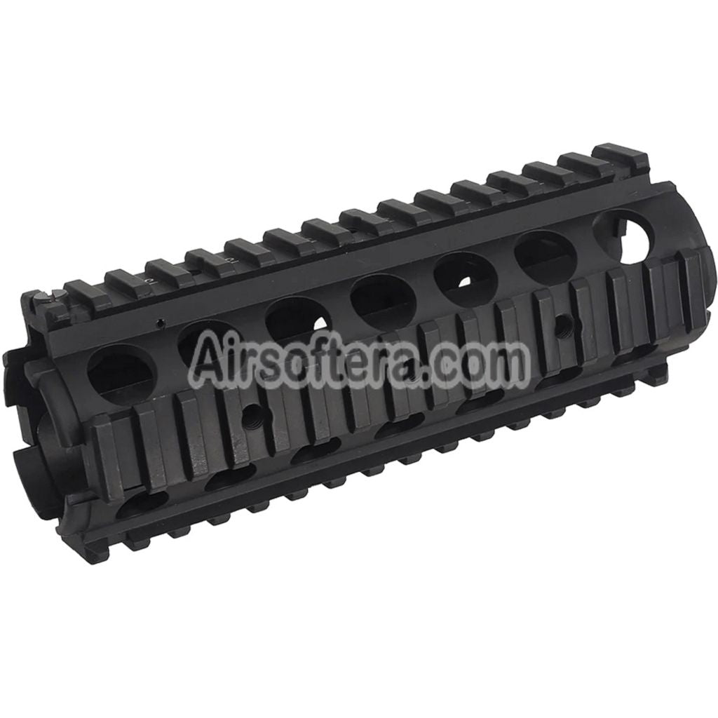 AirsoftEra 170mm CNC Aluminum KAC Style M4A1 M4CQB RAS Handguard Rail System with Rail Cover Suitable For CYMA E&C D-Boys G&P Classic Army KWA G&G Tokyo Marui M4 M16 Series AEG Rifles Black