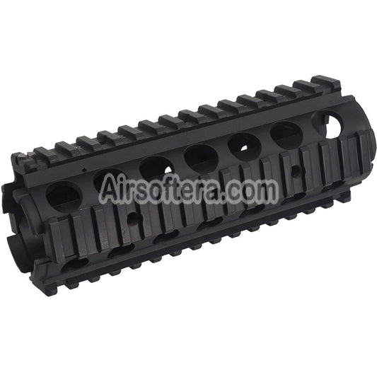 AirsoftEra 170mm CNC Aluminum KAC Style M4A1 M4CQB RAS Handguard Rail System with Rail Cover Suitable For CYMA E&C D-Boys G&P Classic Army KWA G&G Tokyo Marui M4 M16 Series AEG Rifles Black
