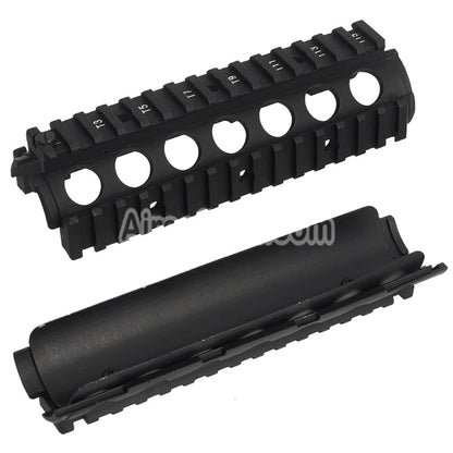 AirsoftEra 170mm CNC Aluminum KAC Style M4A1 M4CQB RAS Handguard Rail System with Rail Cover Suitable For CYMA E&C D-Boys G&P Classic Army KWA G&G Tokyo Marui M4 M16 Series AEG Rifles Black