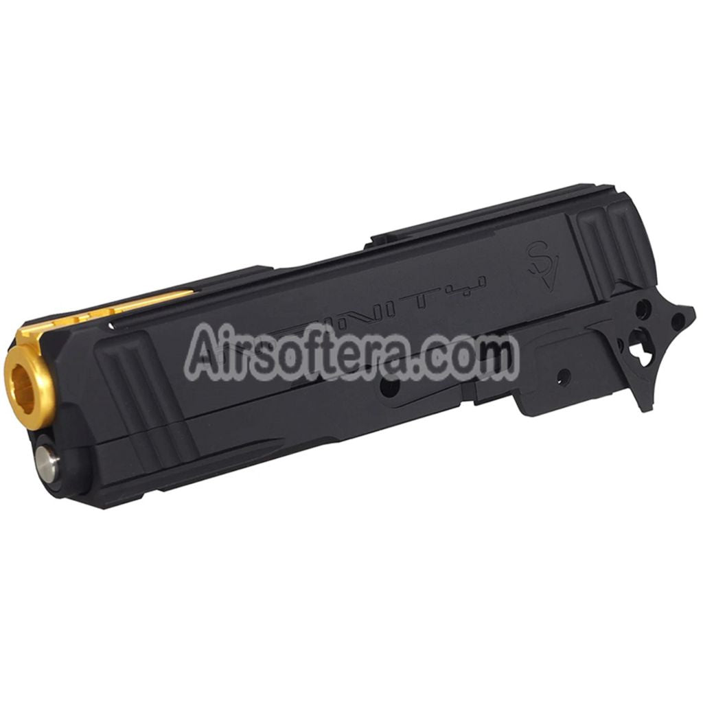 Bomber Airsoft CNC Aluminum SVI Infinity Tiki Style Barrel Slide Middle Frame Kit Set For Tokyo Marui Hi-Capa 5.1 Series GBB Pistols - AirsoftEra
