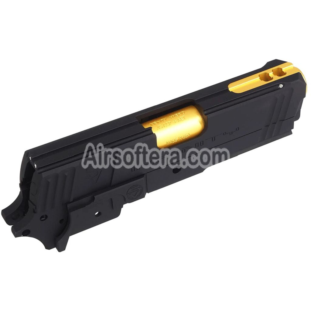 Bomber Airsoft CNC Aluminum SVI Infinity Tiki Style Barrel Slide Middle Frame Kit Set For Tokyo Marui Hi-Capa 5.1 Series GBB Pistols - AirsoftEra
