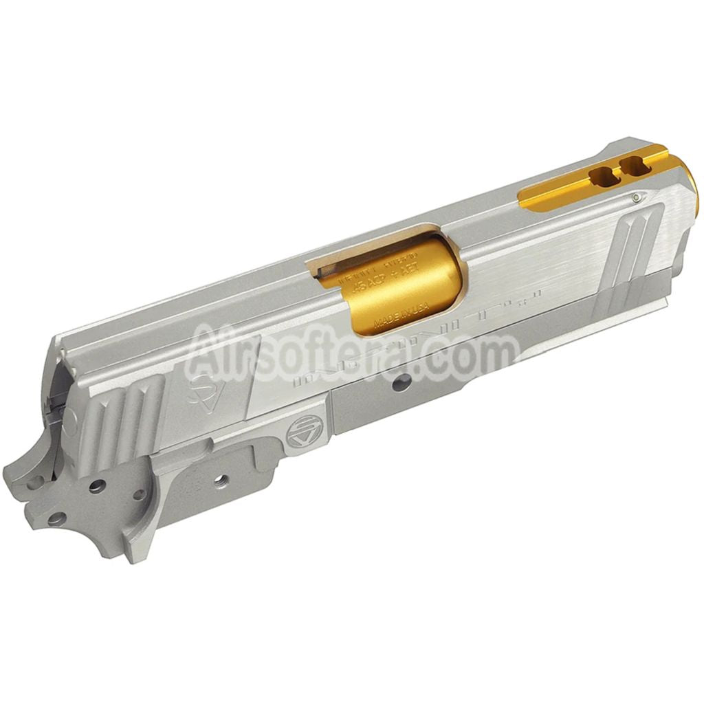 Bomber Airsoft CNC Aluminum SVI Infinity Tiki Style Barrel Slide Middle Frame Kit Set For Tokyo Marui Hi-Capa 5.1 Series GBB Pistols - AirsoftEra