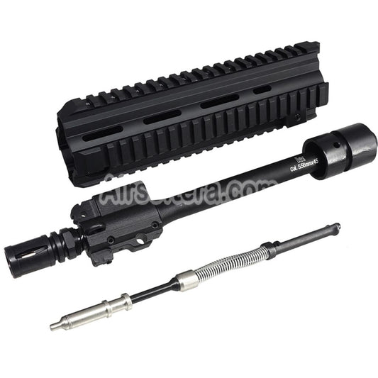 CYMA CGS HK416D Handguard Rail System Inner Outer Barrel Front Set Suitable For CYMA CGS HK416 Series GBB Rifles Airsoft Black