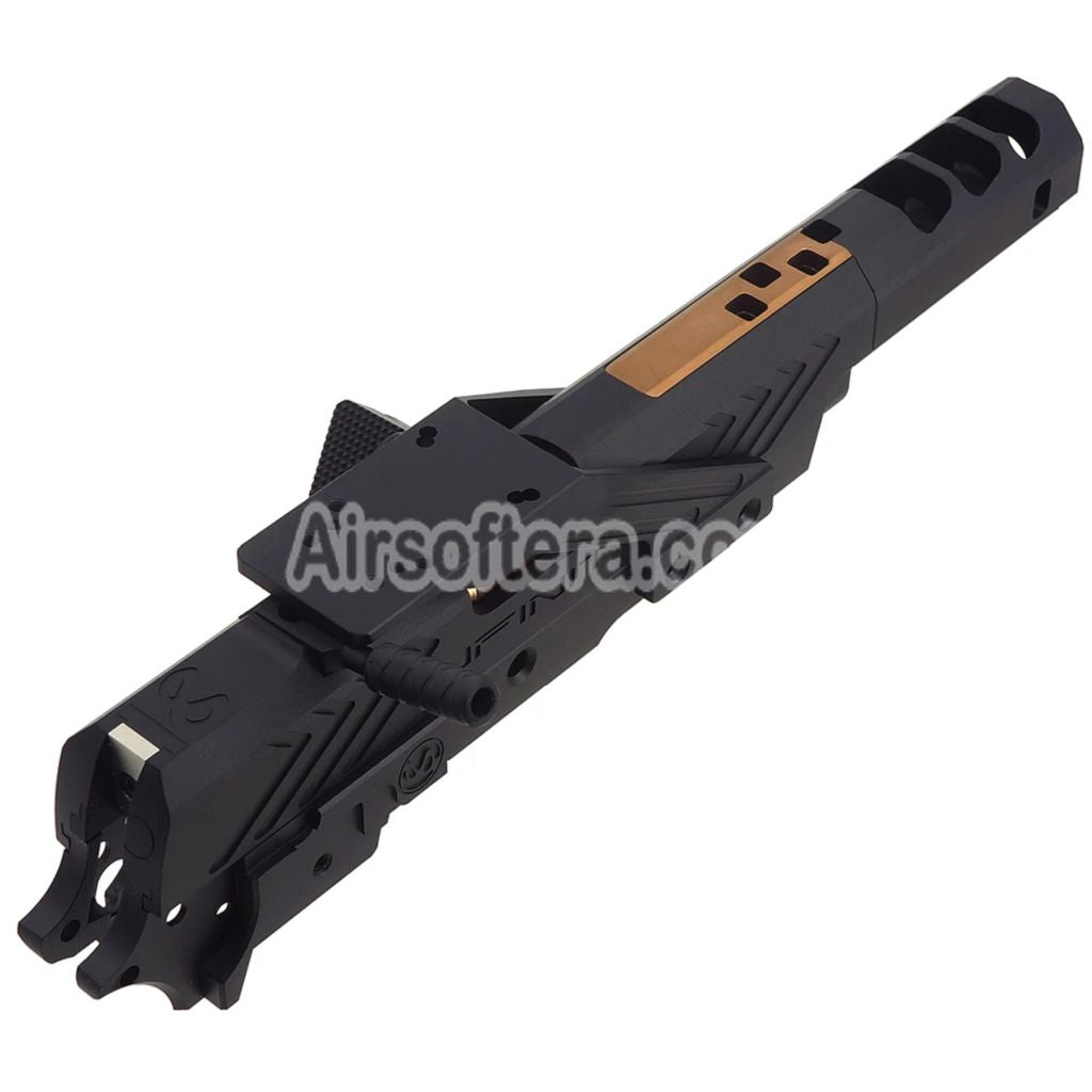 5KU CNC Aluminum Infinity IMM Style Barrel Slide Middle Frame Kit Complete Set Suitable For Tokyo Marui Hi-Capa Series GBB Pistols Airsoft - AirsoftEra