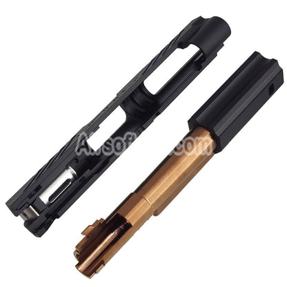 5KU CNC Aluminum Infinity IMM Style Barrel Slide Middle Frame Kit Complete Set Suitable For Tokyo Marui Hi-Capa Series GBB Pistols Airsoft - AirsoftEra