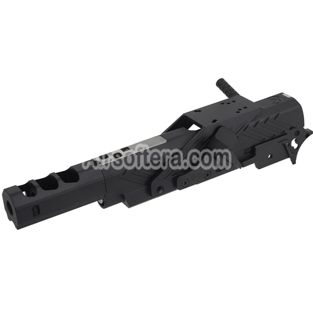 5KU CNC Aluminum Infinity IMM Style Barrel Slide Middle Frame Kit Complete Set Suitable For Tokyo Marui Hi-Capa Series GBB Pistols Airsoft - AirsoftEra